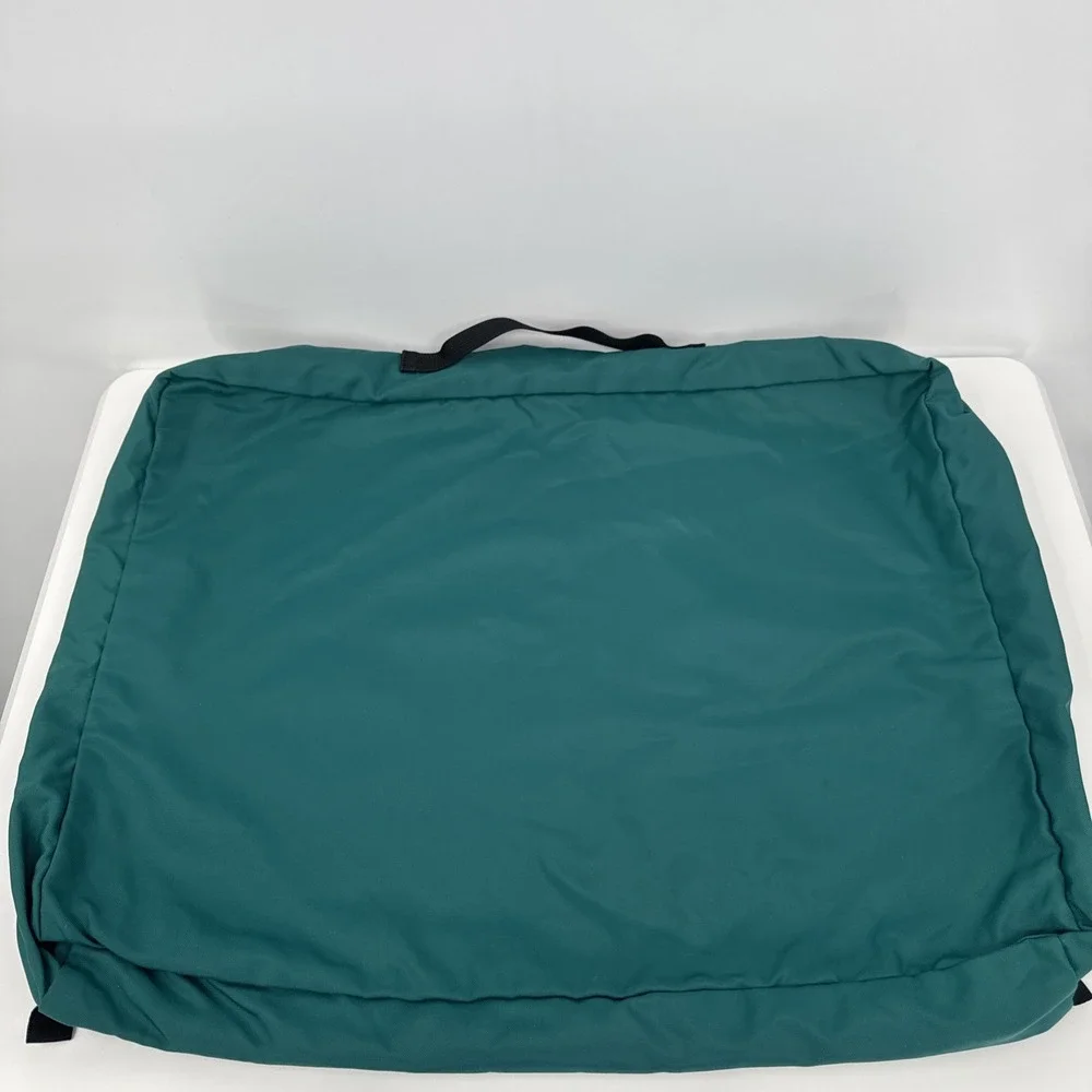 LL Bean Large Green Nylon Packing Cube Travel Organizer Mesh Made USA Gorpcore